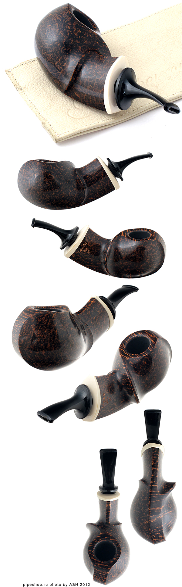   ELGRECH`12 SMOOTH BLOWFISH WITH IVORY "SNAIL" "G"