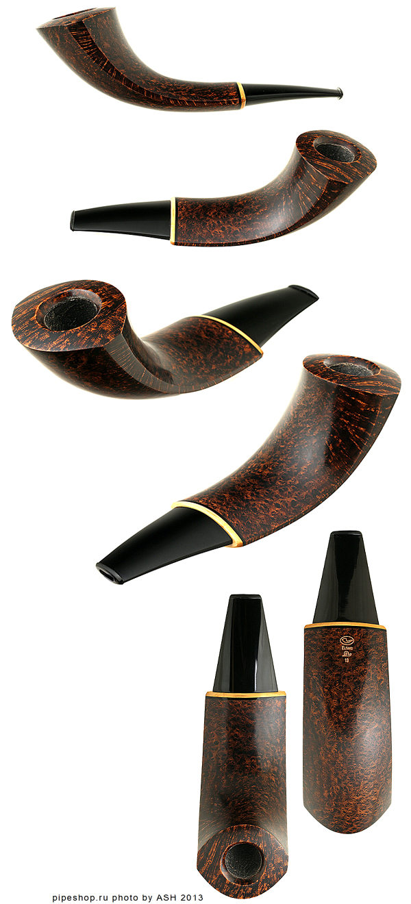   TOM ELTANG SMOOTH WIDE HORN WITH BOXWOOD "SNAIL"