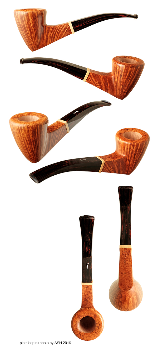   LE NUVOLE SMOOTH QUARTER BENT SQUARE SHANK POINTED DUBLIN WITH BOXWOOD "5 Clouds"