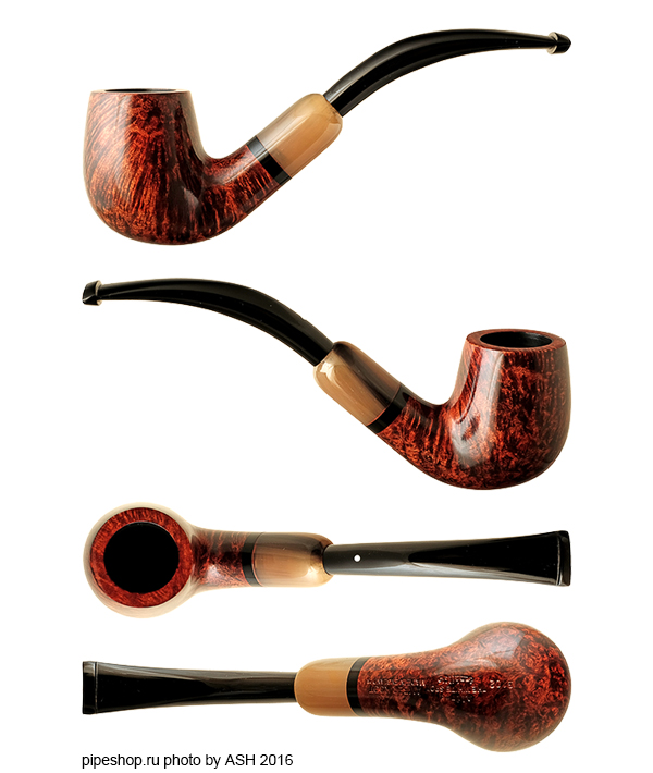   ALFRED DUNHILL`S THE WHITE SPOT AMBER ROOT 3102 BENT WITH HORN ARMY MOUNT (2015)