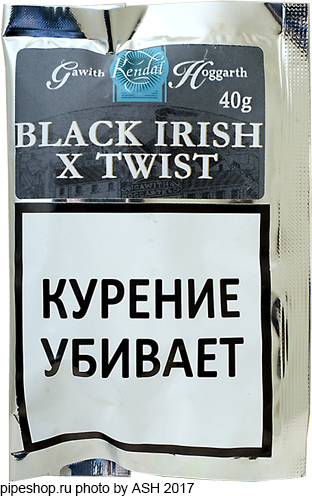   GAWITH HOGGARTH BLACK IRISH X TWIST,  Zip-Lock 40 g