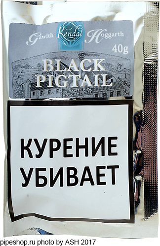   GAWITH HOGGARTH BLACK PIGTAIL,  Zip-Lock 40 g