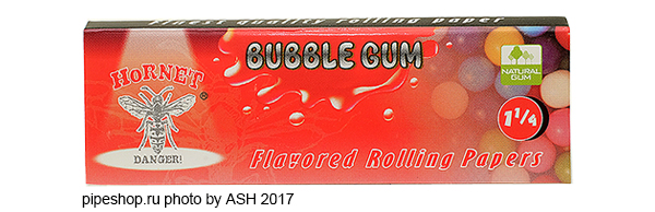    HORNET FLAVORED ROLLING PAPERS 78 mm BUBBLE GUM,  50 