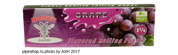    HORNET FLAVORED ROLLING PAPERS 78 mm GRAPE,  50 