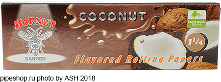    HORNET FLAVORED ROLLING PAPERS 78 mm COCONUT,  50 