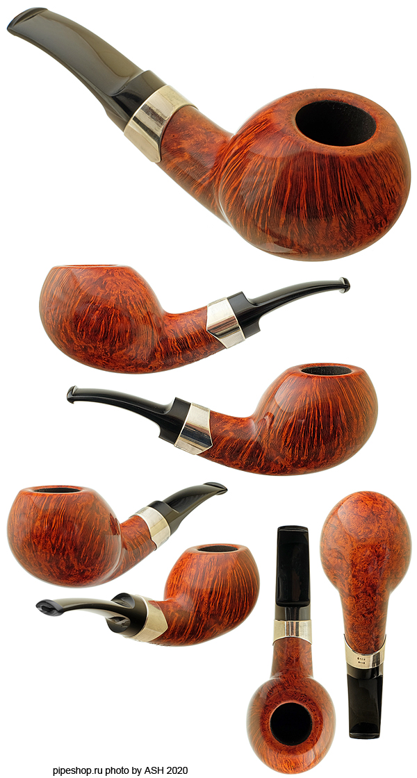   S. BANG SMOOTH BENT APPLE WITH SILVER UN 1547