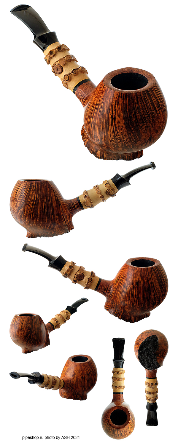  J. ALAN -  SMOOTH THIRD "HOBBIT FOOT" BAMBOO SITTER WITH PLATEAU ESTATE NEW UNSMOKED (2016)