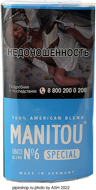   MANITOU AMERICAN BLEND BLUE TOBACCO BLEND 6 SPECIAL 30 g.