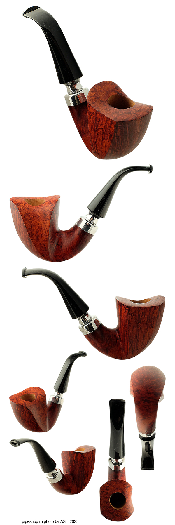   KRSKA SMOOTH BENT FREEHAND DUBLIN WITH SILVER ESTATE NEW UNSMOKED,  9 