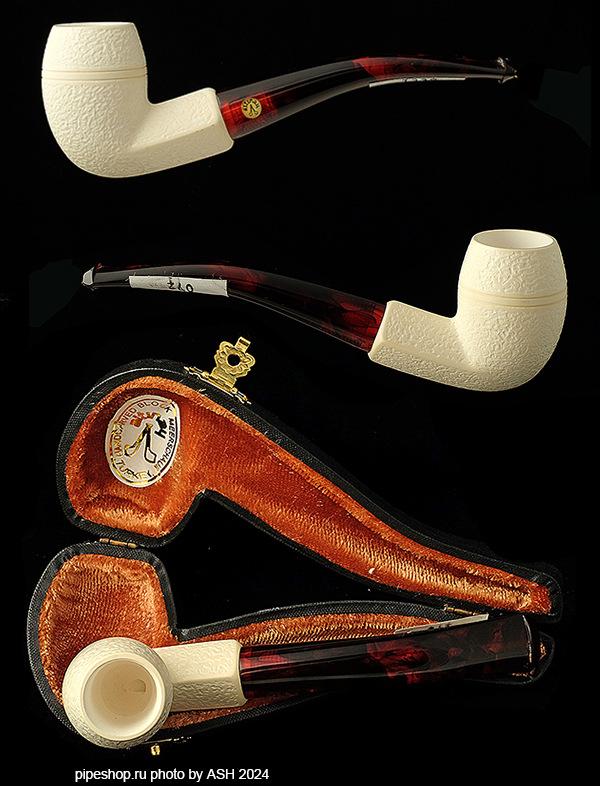   ALTINAY MEERSCHAUM RUSTIC BENT BULLDOG