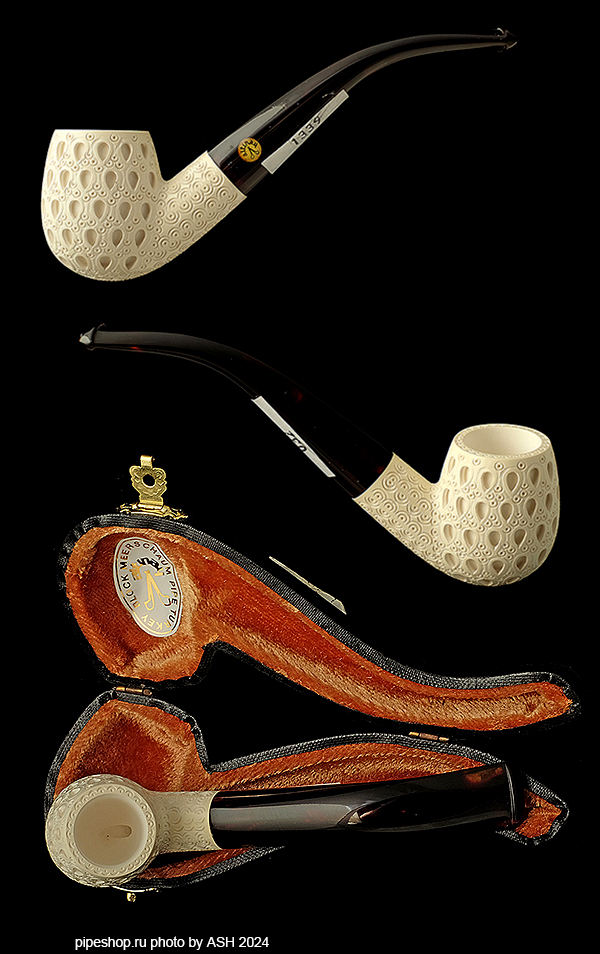   ALTINAY MEERSCHAUM CARVED BENT BILLIARD