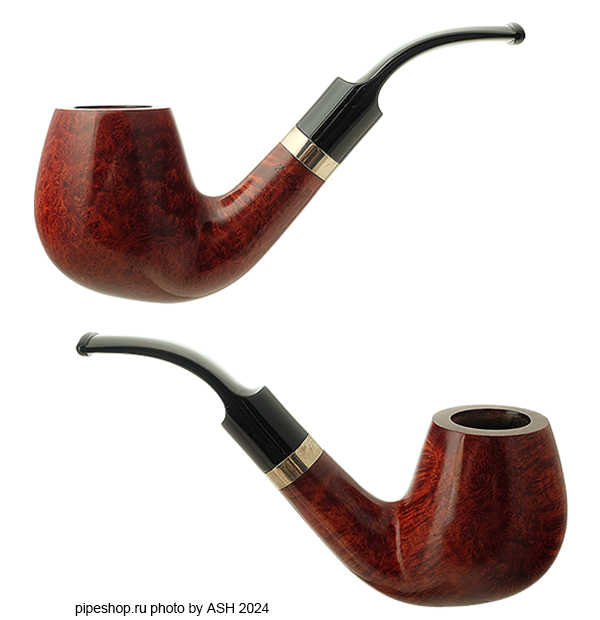   VAUEN DESIGNED BY C. BARONTINI SMOOTH BENT BRANDY WITH SILVER ESTATE,  9 