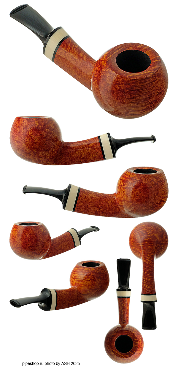   .  SMOOTH CROSSGRAIN BENT APPLE WITH MAMMOTH IVORY
