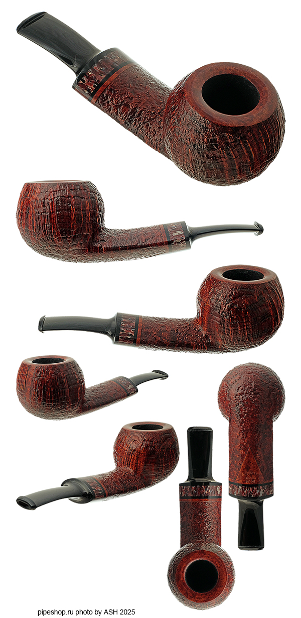   .  BROWN CONTRAST SANDBLAST BENT TOMATO WITH WHALE SPINE BONE