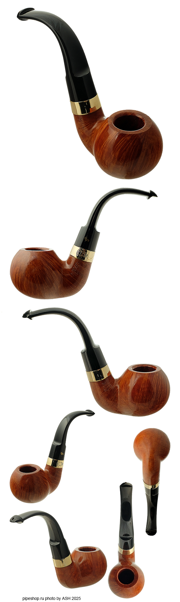   PETERSON SHERLOCK HOLMES SMOOTH SUPREME GOLD LESTRADE XL P/Lip ESTATE NEW UNSMOKED,  9 