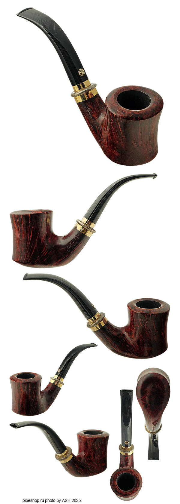   MASTRO DE PAJA UNICA POTY 2000 SMOOTH BENT WITH SILVER ESTATE NEW UNSMOKED