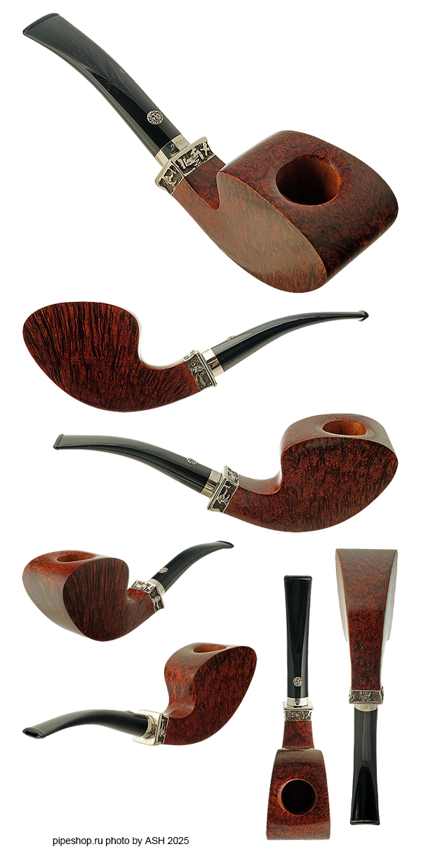   MASTRO DE PAJA 3A POTY 2005 SMOOTH BENT PANELED ACORN WITH SILVER ESTATE NEW UNSMOKED,  9 