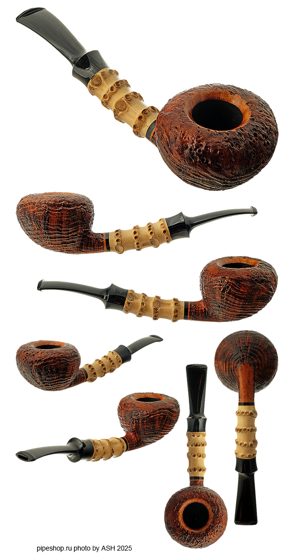  KONSTANTIN "BERK" BEREGOVOY SANDBLAST BENT BAMBOO ACORN