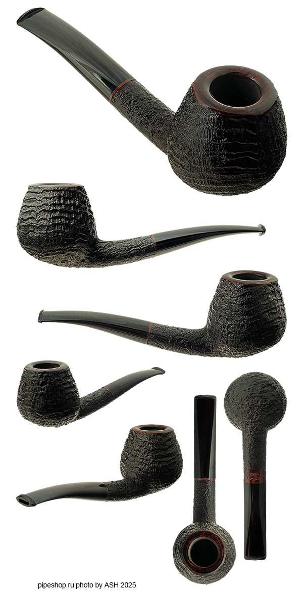   PS Studio SANDBLAST OVAL SHANK BENT BRANDY