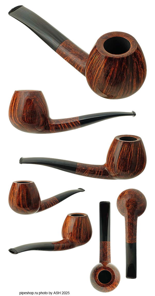   PS Studio SMOOTH OVAL SHANK BENT BRANDY