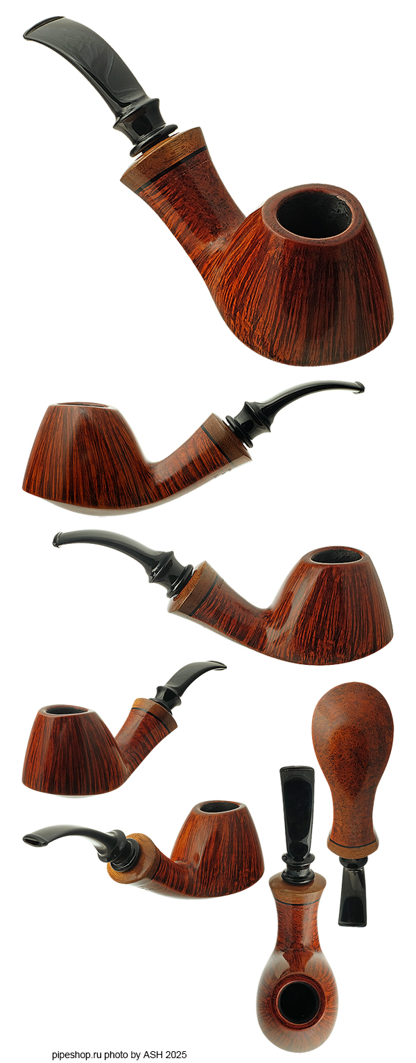   W. O. LARSEN (BENNI) STRAIGHT GRAIN Grade PEARL SMOOTH VOLCANO ESTATE NEW UNSMOKED,  9 