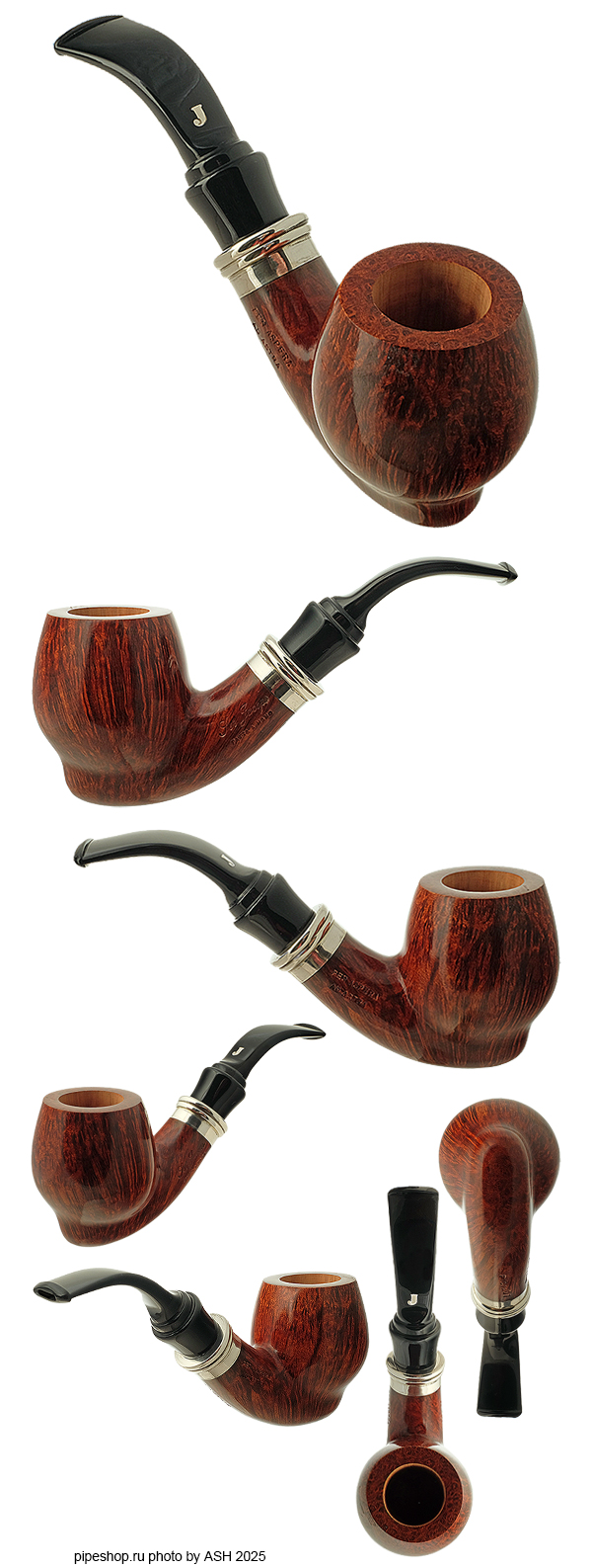   SER JACOPO SMOOTH PICTA VAN GOGH 07 BENT APPLE WITH SILVER ESTATE NEW UNSMOKED