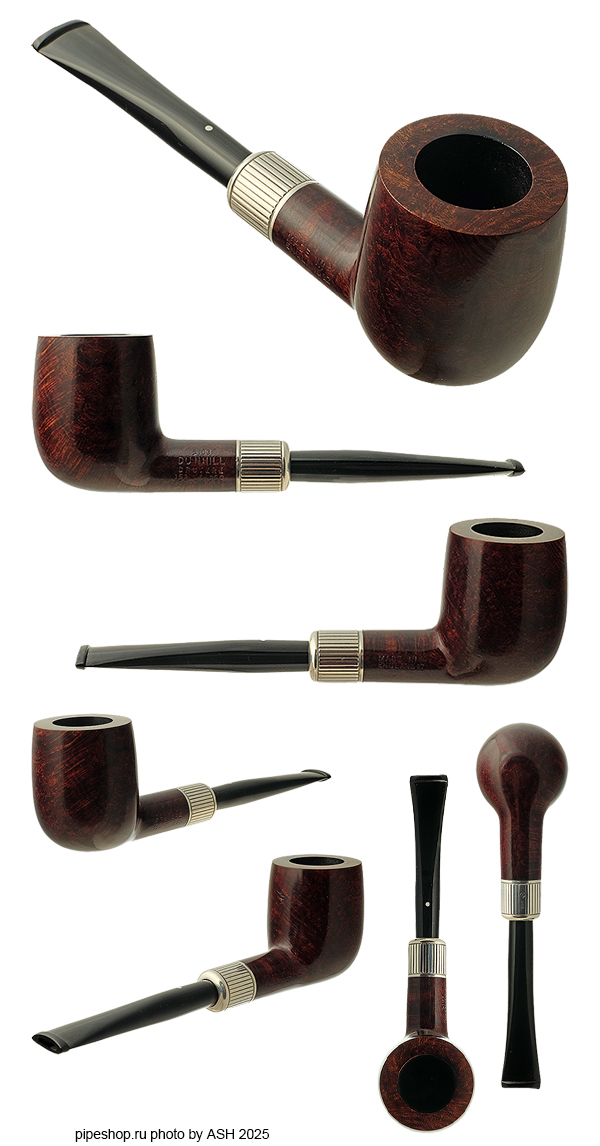   DUNHILL CHRISTMAS PIPE 1987 BRUYERE 5103 ARMY STYLE BILLIARD WITH SILVER 153 of 250 ESTATE