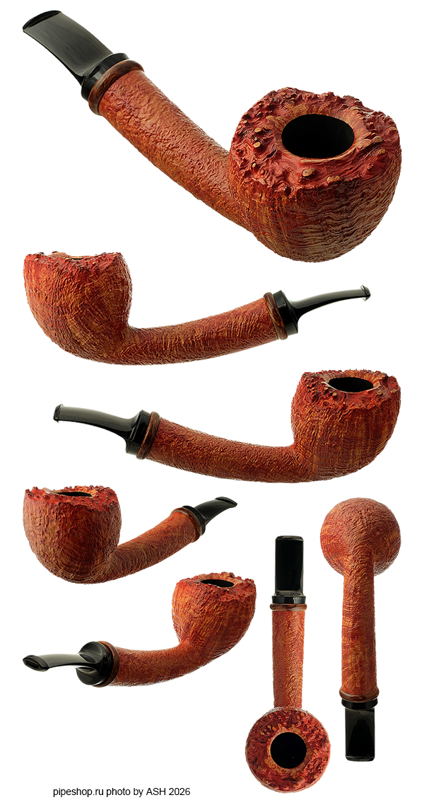 ����������� ������ KONSTANTIN "BERK" BEREGOVOY TAN SANDBLAST PLATEAU LONG SHANK BENT ACORN WITH MAZUR BIRCH