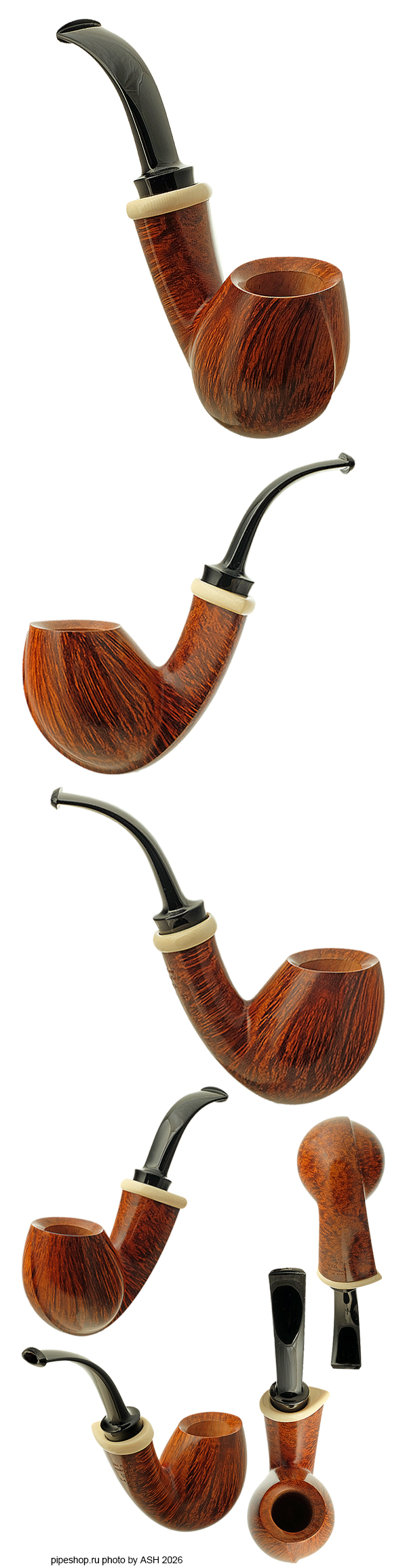 ����������� ������ ALEX FLOROV SMOOTH BENT EGG WITH IVORY Grade A+ (2007) ESTATE NEW UNSMOKED