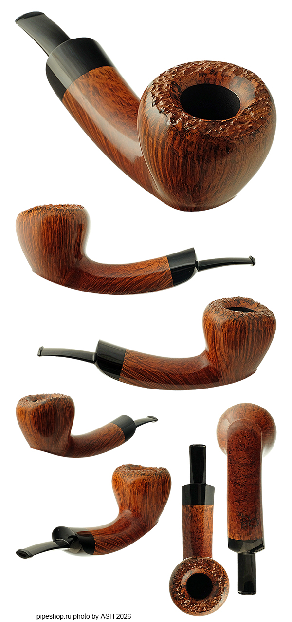 ����������� ������ LARS IVARSSON SMOOTH LONG SHANK BENT PLATEAU ACORN 0812 ESTATE NEW UNSMOKED
