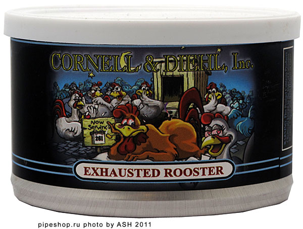   "CORNELL & DIEHL" Tinned Blends  EXHAUSTED ROOSTER FLAKE,  57 .