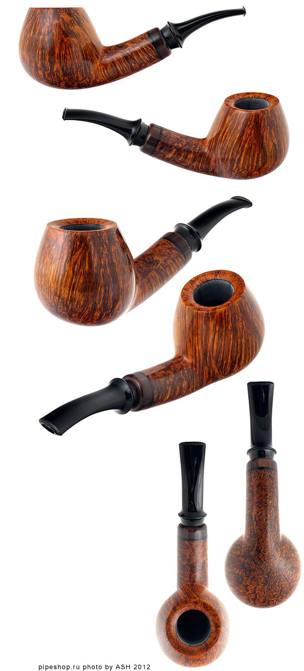   FORMER FREEHAND SMOOTH QUARTER BENT BRANDY WITH HORN