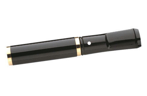   DUNHILL SHORT CH2815 BLACK LACQUER & GOLD PLATE