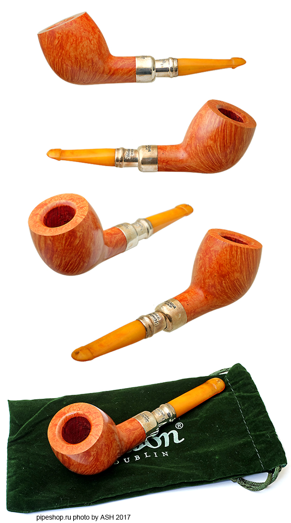   PETERSON PIPE OF THE YEAR 2017 LIMITED EDITION AMBER SMOOTH NATURAL SILVER MOUNTED SPIGOT