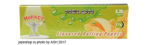    HORNET FLAVORED ROLLING PAPERS 78 mm MELON,  50 