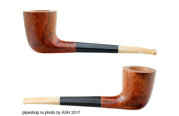   GENOD SMOOTH PANELED SHANK DUBLIN WITH HORN MOUTHPIECE