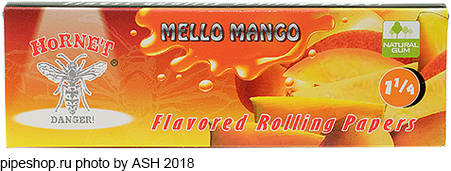    HORNET FLAVORED ROLLING PAPERS 78 mm MELLO MANGO,  50 