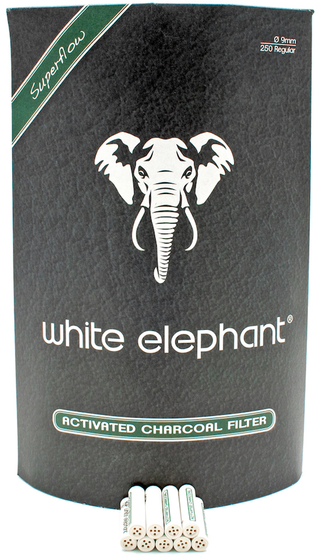 Фильтры трубочные WHITE ELEPHANT ACTIVATED CHARCOAL FILTER 9 mm, 250 шт.