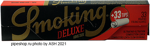     SMOKING DELUXE KING SIZE + TIPS,  33+33