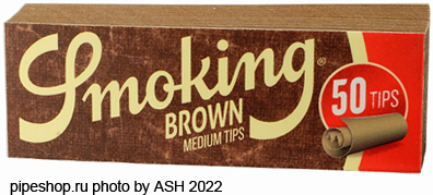    SMOKING BROWN MEDIUM TIPS, 50 