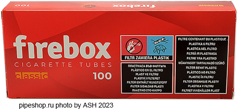 Гильзы с фильтром для набивки FIREBOX CLASSIC 100, упаковка 100 шт.