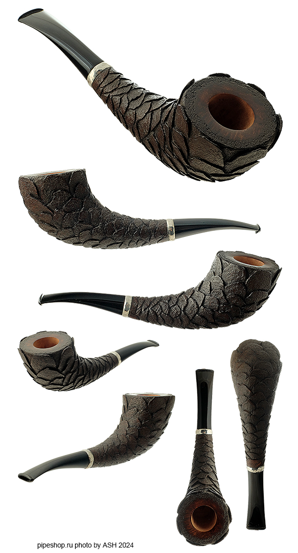    CARVED RUSTIC HORN ESTATE NEW UNSMOKED