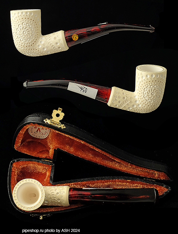   ALTINAY MEERSCHAUM CARVED BENT DUBLIN