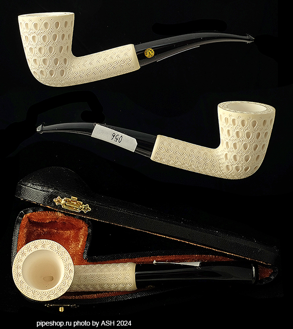   ALTINAY MEERSCHAUM CARVED BENT DUBLIN