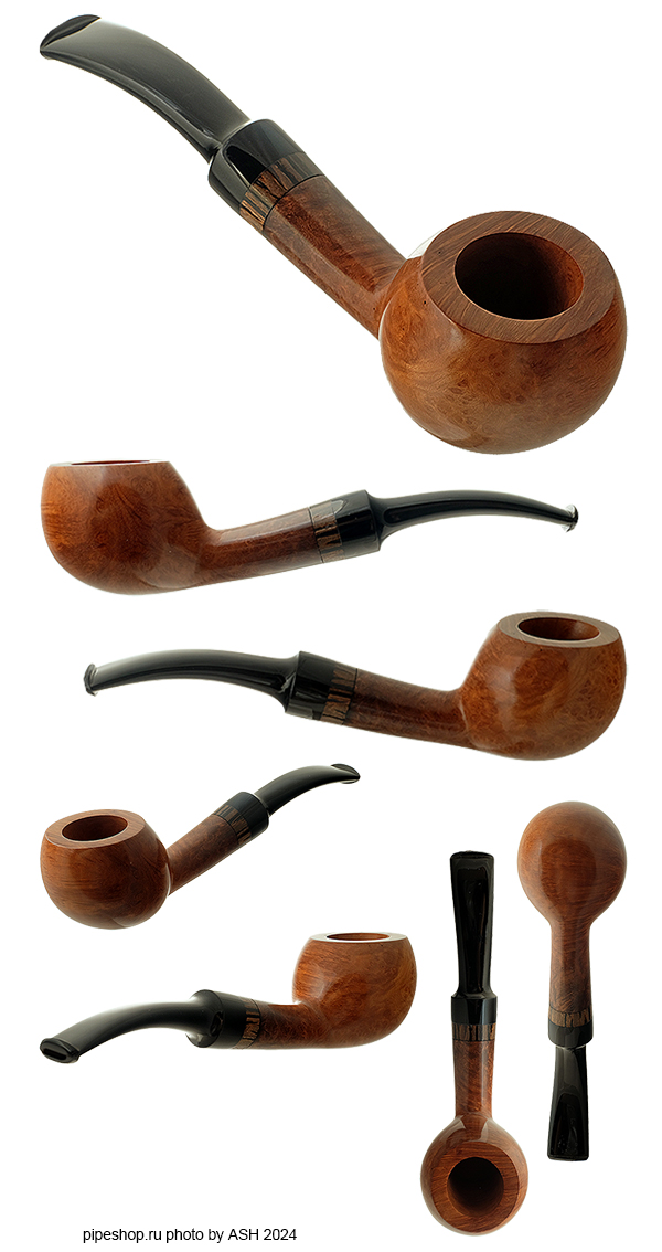   PONOMARCHUK SMOOTH BENT APPLE WITH PALMWOOD ESTATE NEW UNSMOKED