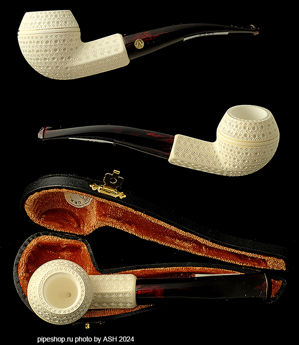   ALTINAY MEERSCHAUM CARVED BENT BULLDOG