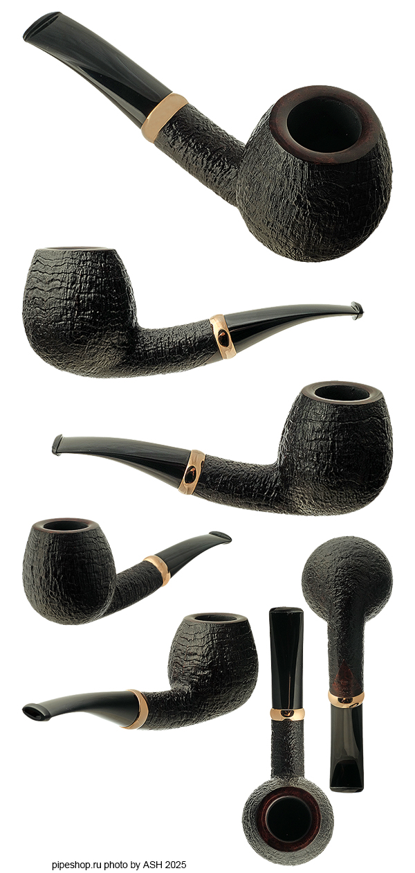   .  SANDBLAST BENT EGG WITH GILDED SILVER