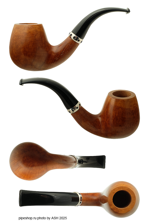   BREBBIA PARONELLI DESIGN PURA 1 STAR SMOOTH BENT EGG WITH SILVER ESTATE NEW UNSMOKED,  9 