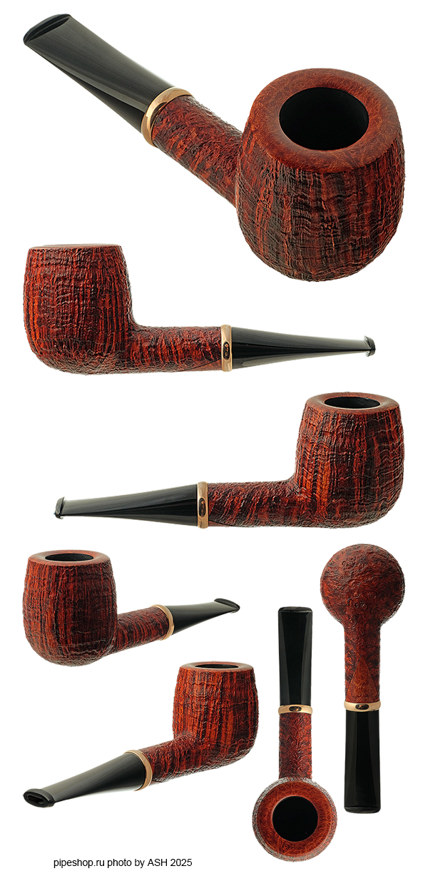   .  BROWN CONTRAST SANDBLAST BILLIARD WITH GILDED SILVER