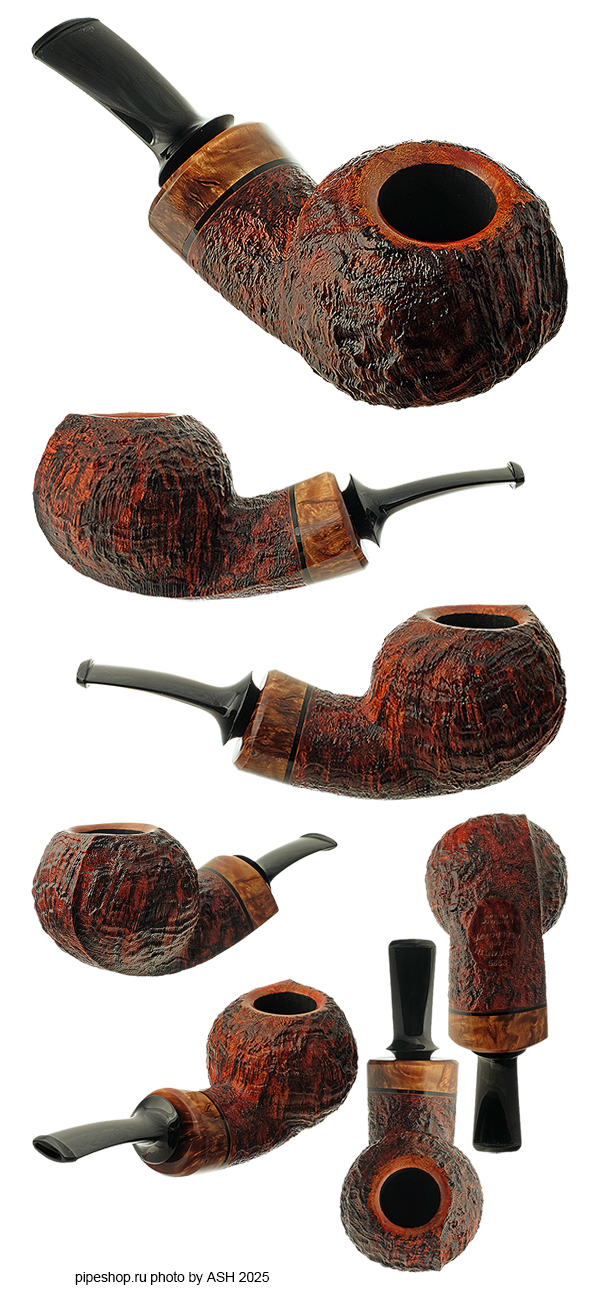   KONSTANTIN "BERK" BEREGOVOY BROWN CONTRAST SANDBLAST BENT TOMATO WITH MAZUR BIRCH